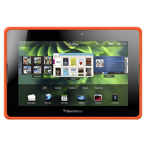 Amzer AMZ90847 Silicone Skin Jelly Case for BlackBerry PlayBook  – 1 Pack – Case – Frustration-Free Packaging – Orange