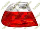 99-01 BMW E46 3 SERIES EURO TAIL LIGHTS - RED / CLEAR - 2DR - KS