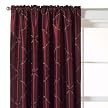 Home Contessa Embroidered Window Panel - Red Berry