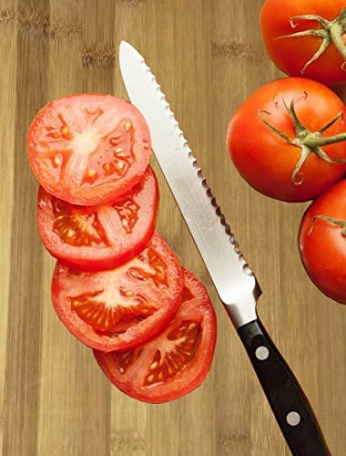 Natural Bamboo Cutting Board High Quality with Handle 3 Sizes. Strong Thick Wood Chopping Board (Large 14 x 10 Inches)