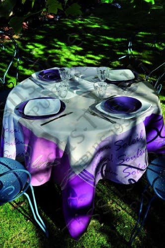 Soleou Cotton Jacquard Tablecloth - Cream /Pink / Multi - Rectangular 63 in x 100 in