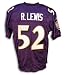 Ray Lewis Baltimore Ravens Autographed Authentic Reebok NFL Football Jersey (Purple)