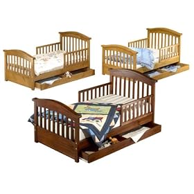 Sorelle Joel Pine Toddler Bed- Oak