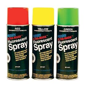 Keson SP16W 12-pack 16-oz White Ultra Mark Standard Spray Marker with Inverted spray valve