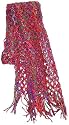 Recycled Silk Sari Scarf - Crochet