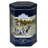 Ahmad Edwardian Caddies, English Afternoon, Tea Bags, 50-Count Tin (Pack of 3)