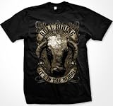 Bull Riding Mens Rodeo T-shirt, Bulls Head It s In The Blood Design Tee Shirt