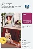 HP Premium Plus 4x6 Borderless Photo Paper Glossy 60 Sheets (Q2502A)