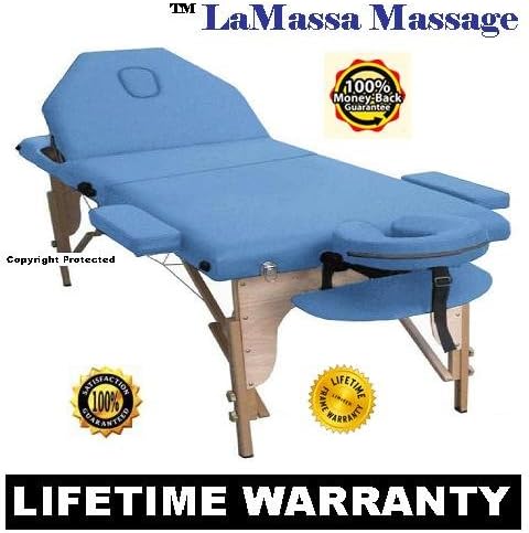 Master BestMASSAGE TABLE Portable Bed Salon Tattoo (Includes FREE Carry Case, Massage DVD, And Soothing Sounds CD - oPro4e
