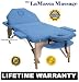 TM *LaMassa/BestMassage Salon - Table Portable *Blue - Bed Spa Tattoo - (Includes FREE Carry Case, Massage DVD, And Spa Music CD - o#Pro4e