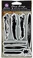 Prima Marketing Cling Stamp 4 x 6"-Brush Strokes