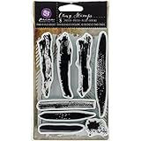 Prima Marketing Cling Stamp 4 x 6"-Brush Strokes