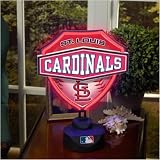 St Louis Cardinals Neon Shield Table Lamp