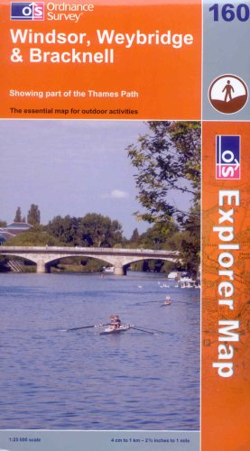 Windsor, Weybridge and Bracknell (Explorer Maps) (OS Explorer Map)