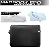 Macbook Pro 13" Protection Bundle Kit Includes Incase Neoprene Sleeve for 13" MacBook Pro (Black) + Moshi PalmGuard Protector for MacBook Pro 13" + BONUS Butterfly Photo Microfiber Cleaning Cloth