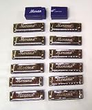 Merano CHB10-12 Blues Harmonicas Set with Plastic Box