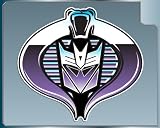 Cobra & Decepticon Union Logo Vinyl Decal Sticker