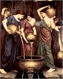 Art Print, Danaides by John William Waterhouse, Final Size: 32 in X 40 in
