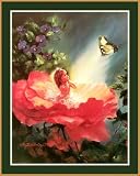 The Golden Butterfly Framed Art Print by Mary Baxter St.Claire,24 in. x 30 in. Framed