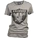 Oakland Raiders Women's Retro Vintage T-Shirt (Heather, Large)