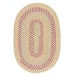 Brook Farm Tea-Stained Oval Braided Rug