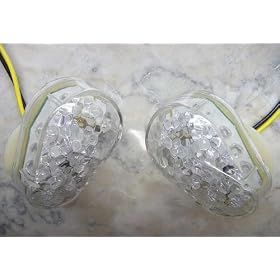 Flush Mount LED Turn Signals - Clear - Yamaha YZF 98-01 R1, 99-02 R6, 97-04 FZ1