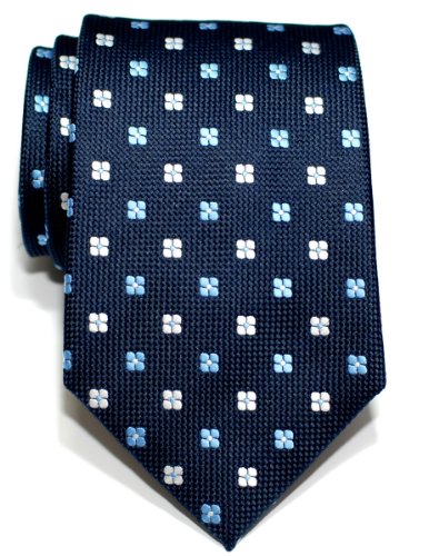 Retreez Classic Floral Pattern Woven Microfiber Men's Tie - Various Colors