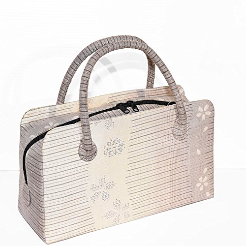 和ごころきもの屋　※汚れあり等※【結城紬】利休バッグ【正絹】和装　バッグ　結城　紬　ワケあり　大島紬　bag289