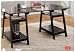 TRESTLE STYLE OFFICE DESK IN BLACK FINISH