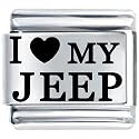 I Heart Jeep Gift Italian Charm