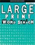 Large Print Word Search, Vol. 38