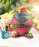 5-pc Metal Watermelon or Pumpkin Dress-up Kit Girl in Bathing Suit and Sunglasses Beach Bum
