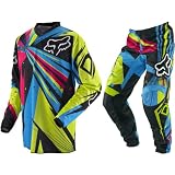 Fox Racing HC-180 Undertow Youth Boys Off-Road/Dirt Bike Motorcycle Combo Jersey & Pants - Green/Blue / Medium/Size 24