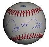Mikie Mahtook Autographed ROLB Baseball, Tampa Bay Rays, Proof Photo of Mikie Signing for Us.