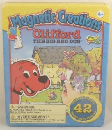 Magnetic Creations Playset - 42 Magnetic Pieces - Clifford The Big Red Dog (BT68)