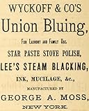 1883 Ad Wyckoff Union Bluing Laundry Star Paste Stove - Original Print Ad