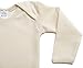 Hocosa Organic Wool-Silk Baby Shirt, Long Sleeves, Envelope Neckline.