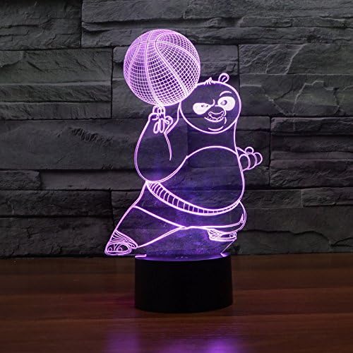 Alisable 3d Lamp Kung Fu Panda Awaken Bb-8 Night 7 Color Change Best Gift Night Light LED Furnish Desk Table Lighting Home Decoration Toys