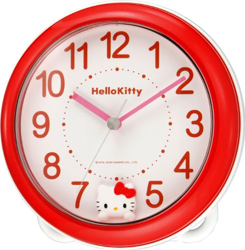 Hello Kitty (ハローキティ) 掛け時計 置き時計 兼用 R710 強化防滴・防塵タイプ 4KG710-M01 