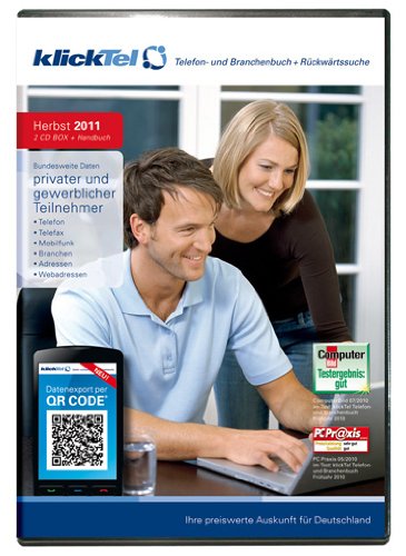 klickTel Telefon- und Branchenbuch inkl. Rückwärtssuche Herbst 2011