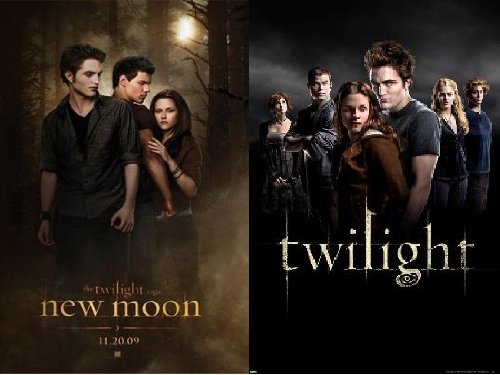Lot of 2 Twilight Posters Movie (Twilight & New Moon) Posters Prints - 24