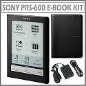 Sony PRS-600 Electronic Book Reader in Black w/ Premium Cover and AC Charger Adapter