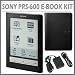 Sony PRS-600 Electronic Book Reader in Black w/ Premium Cover and AC Charger Adapter