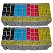 E715_2_ES 30x Cartuchos Compatible con Epson Stylus T0711 T0712 T0714 T0714