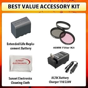 Best Value Accessory Kit Li-Ion Extended Life Replacement DATA Battery Pack for JVC... by Sunset