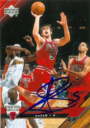 Andres Nocioni Autographed/Hand Signed Basketball Card (Chicago Bulls) 2005 Upper Deck #24