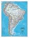 South America Political Map Subject Art Poster Print, 24x31