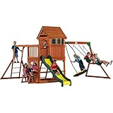 Backyard Discovery Montpelier All Cedar Wood Playset Swing Set