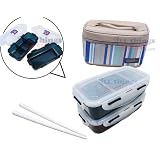Lock and Lock Lunch Box Set with Chopsticks - Microwave Safe - Made in Korea