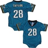 Reebok NFL Equipment Jacksonville Jaguars #28 Fred Taylor Teal Infant One-Piece Replica Football Jersey